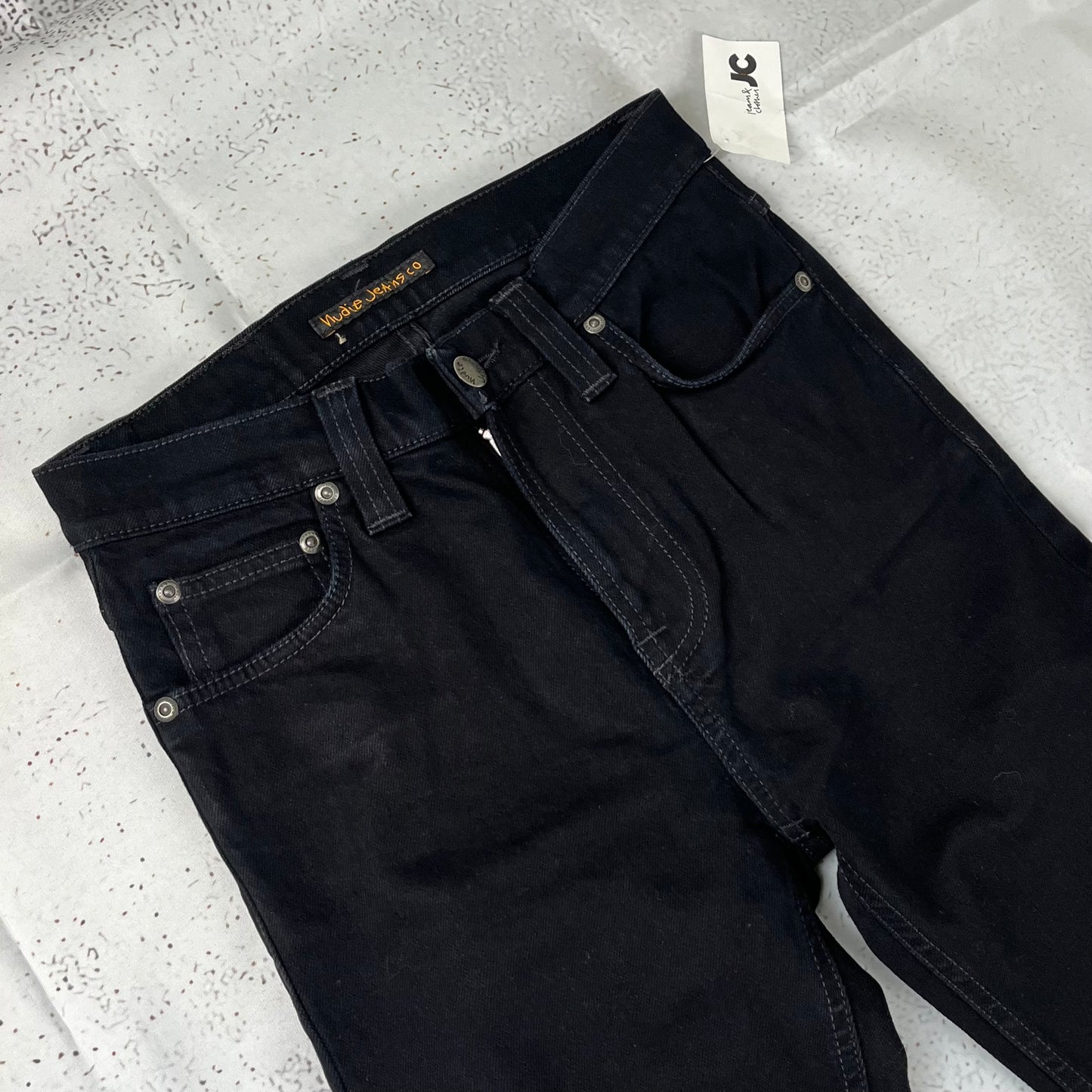 Nudie Jeans Co - High Kai Org Black Black 11 Jeans