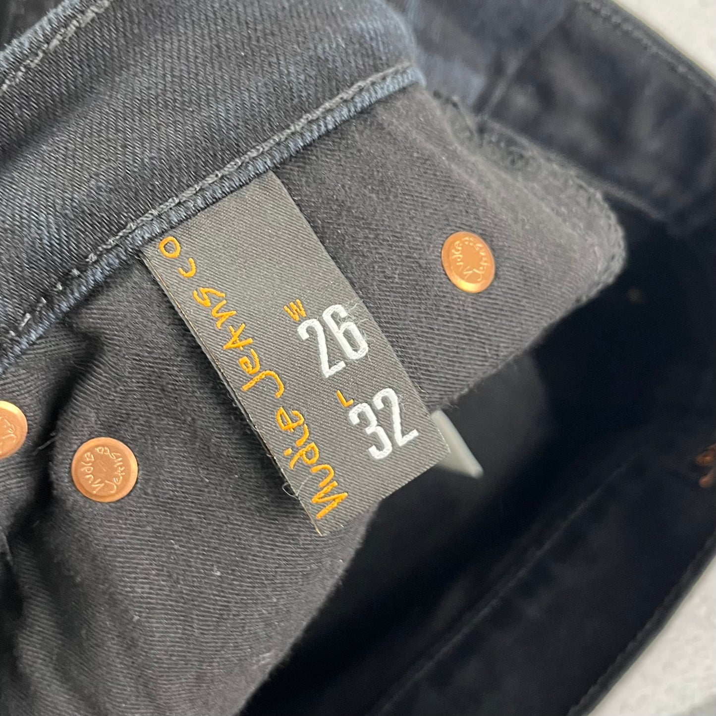Nudie Jeans Co - High Kai Org Black Black 11 Jeans