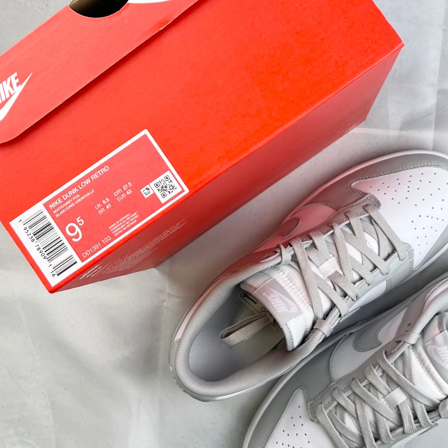 Nike Dunk Grey Fog Low