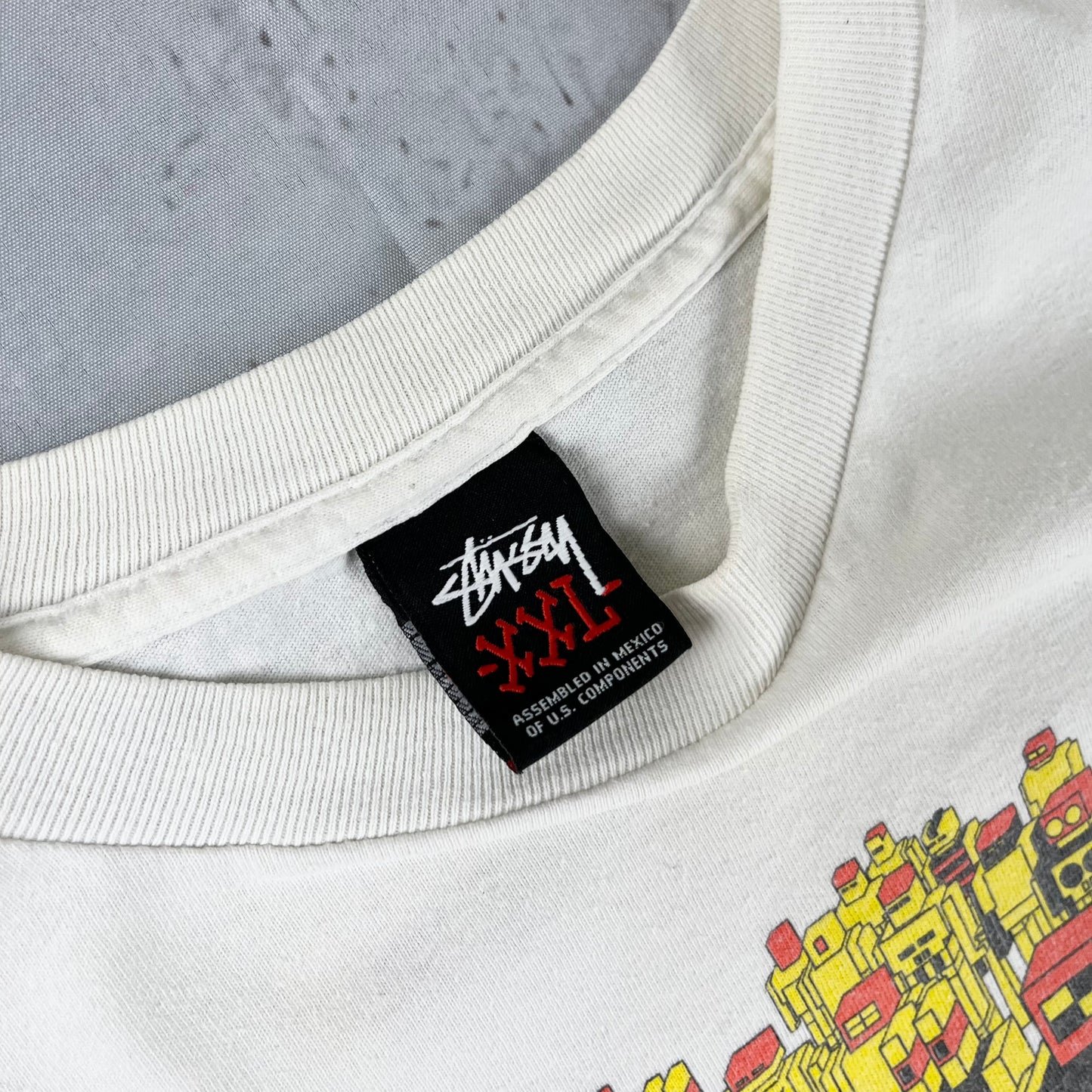 Stüssy Customade x Delta Robot White Tee Limited Edition