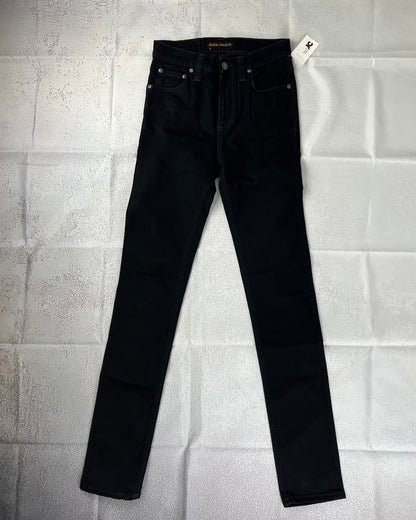 Nudie Jeans Co - High Kai  Org Black Black 11 Jeans