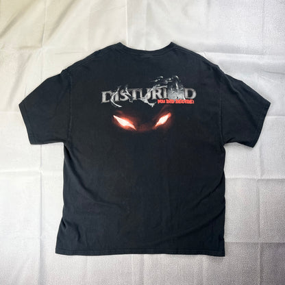 Disturbed Up Yer Military Black Classic Rock Metal Band Retro T-shirt