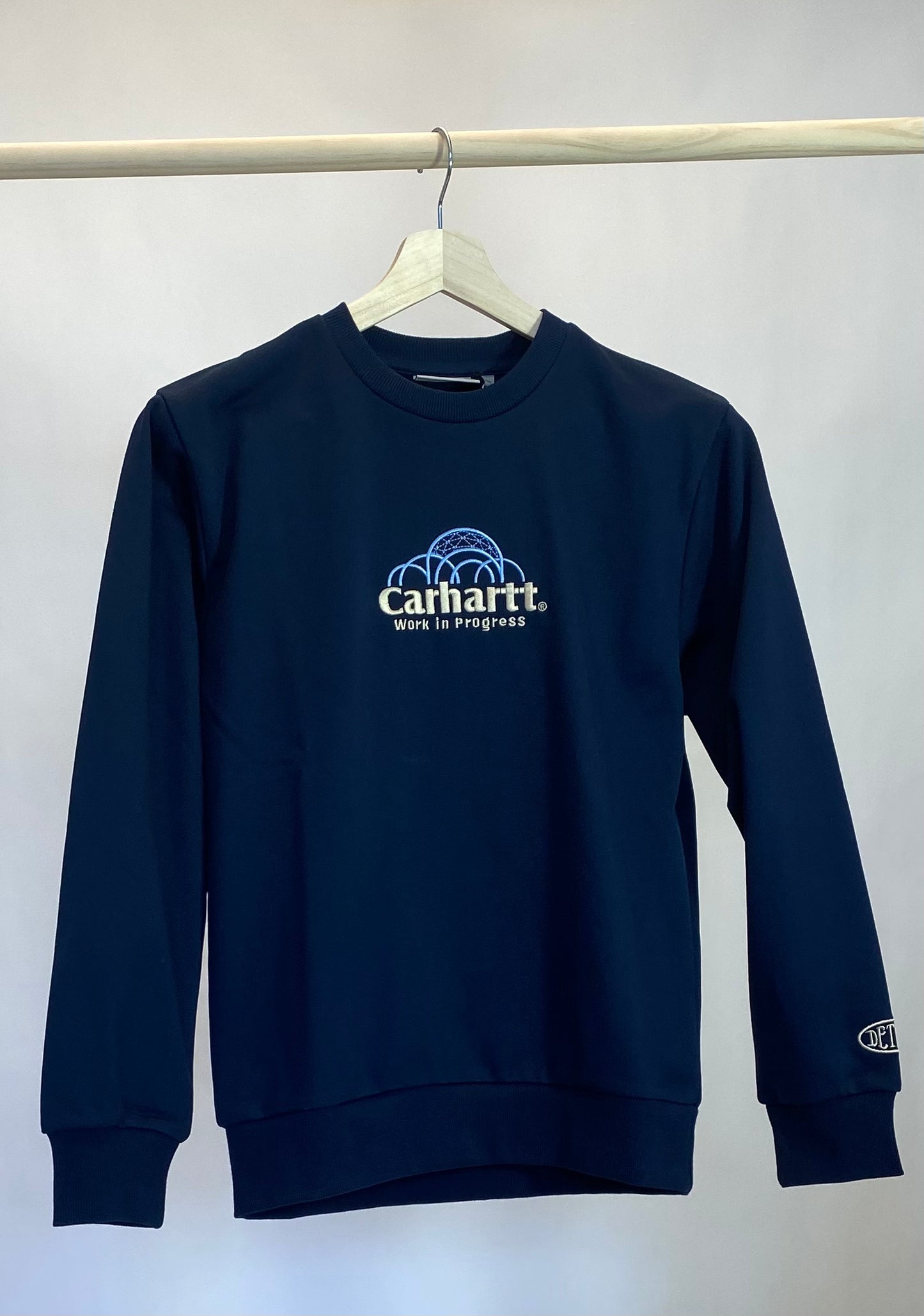 Carhartt WIP GEO SCRIPT - Navy Sweatshirt
